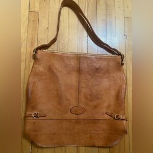 Genuine leather boho bag